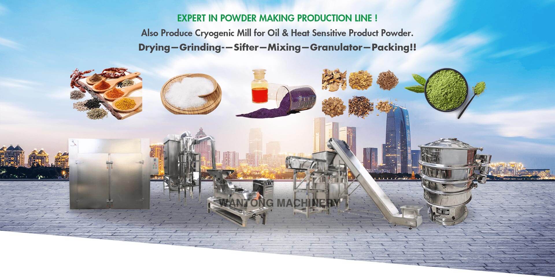 Expert in powder making production line