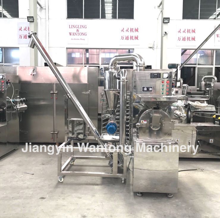 ​WLF herbal leaf vegetable dry garlic crushing machine hammer milling machine grinding machine