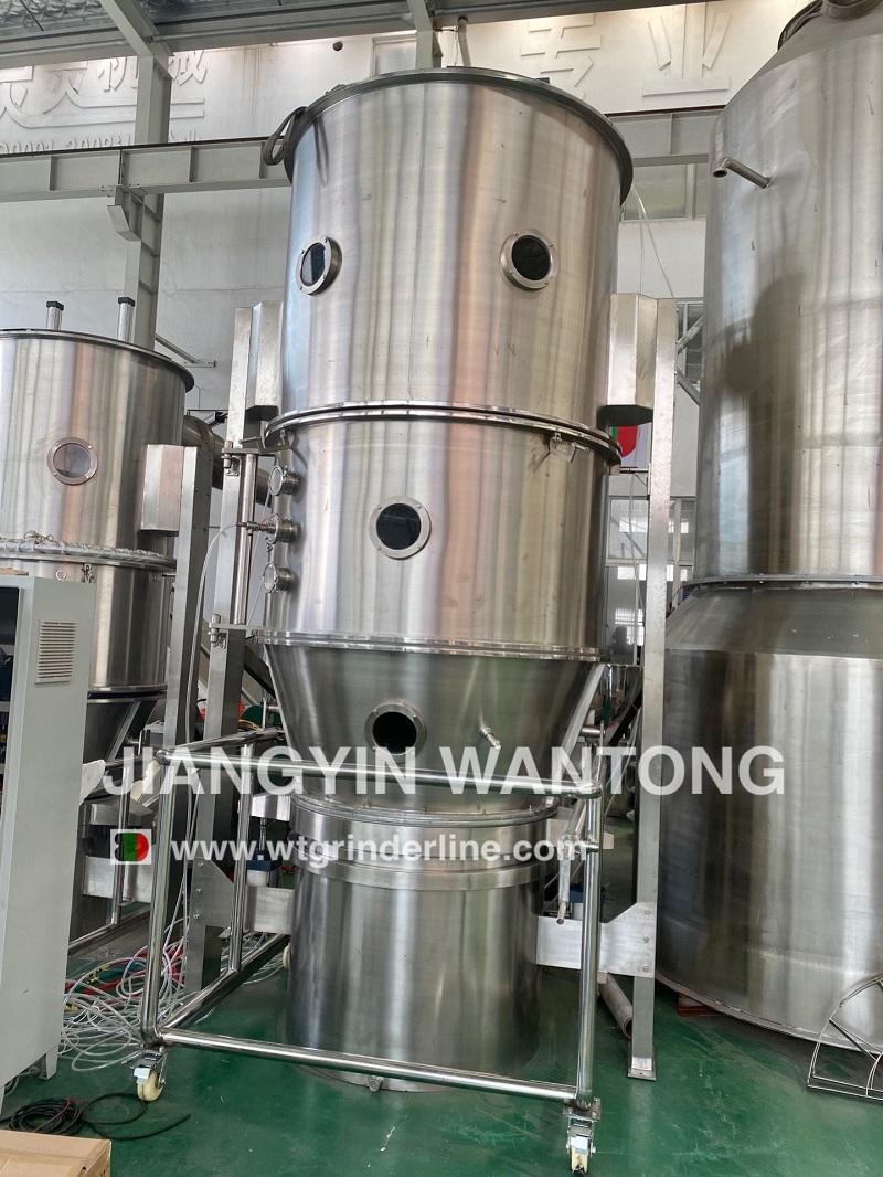 FL pharmaceutical salt sugar tea coffee granules making fluidized fluid bed dryer granulator machine