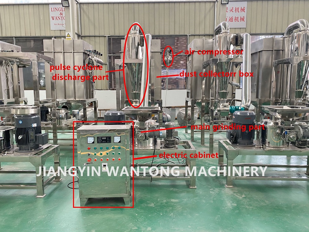 WFJ in stock superfine powder grinder green tea matcha crushing grinding mill pulverizer machine