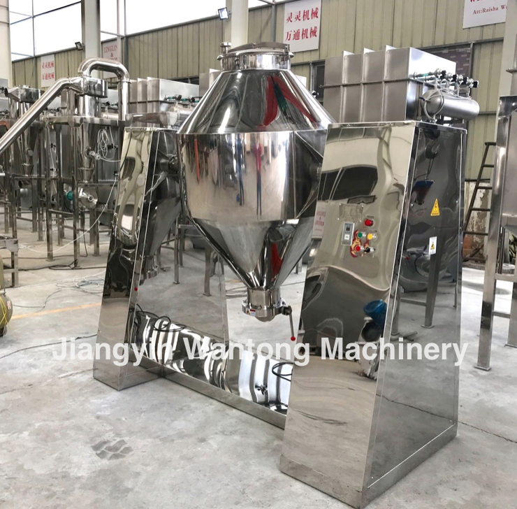 W chemical granules double cone powder mixer mixing machine