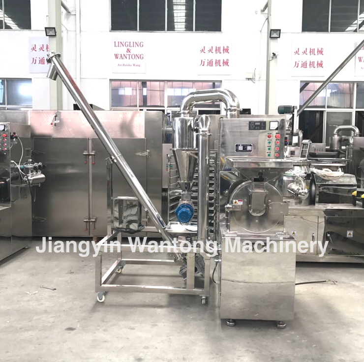 ​WLF herbal leaf vegetable dry garlic powder crushing hammer milling grinding machine