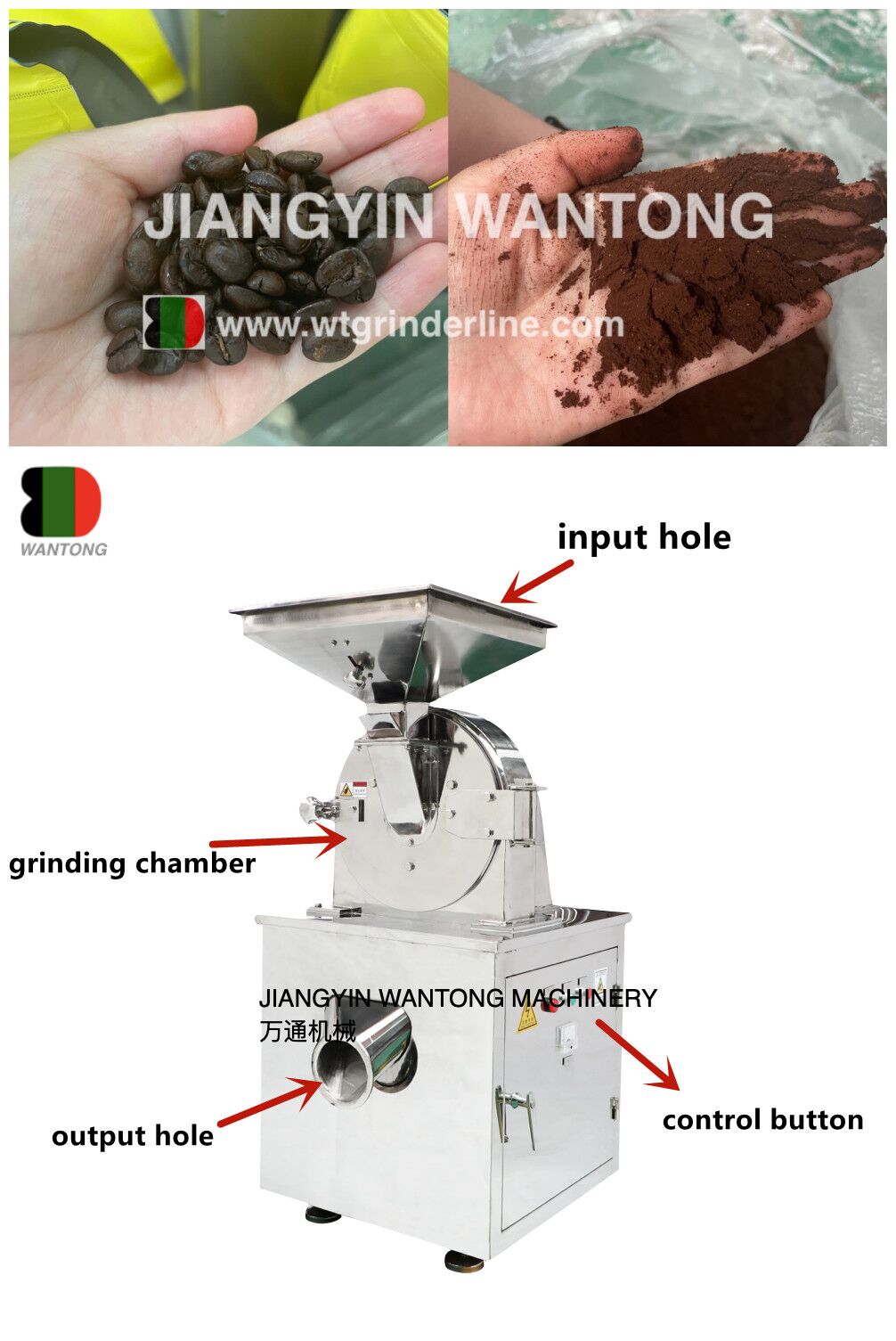 WF coffee vegetable herb flour mill grinder powder grinding machine