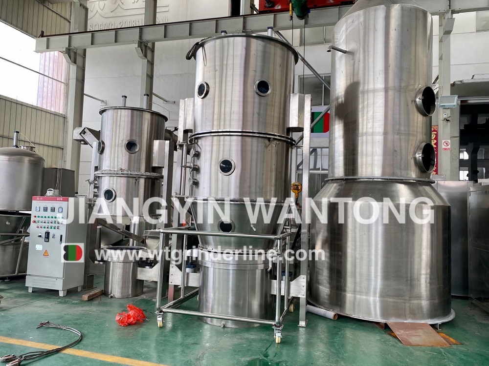 FL Laboratory Use Mini Vertical Batch Fluidized Bed Drying Granulator Fluid Bed Dryer