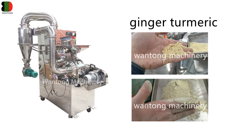 How to Use WFJ Superfine Grinder Grinding Machine to Grind Spice Ginger Turmeric Herb Fruit