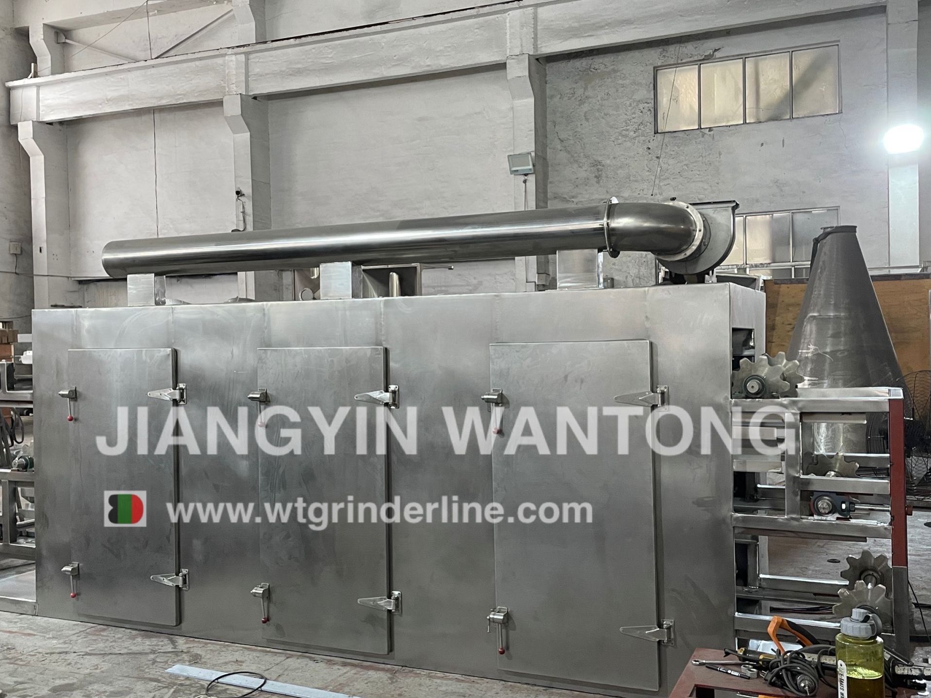DW Large Capacity Continuous Pumpkin Ginger Leaves Drying Cassava Chips Mesh Conveyor Belt Dryer Machine