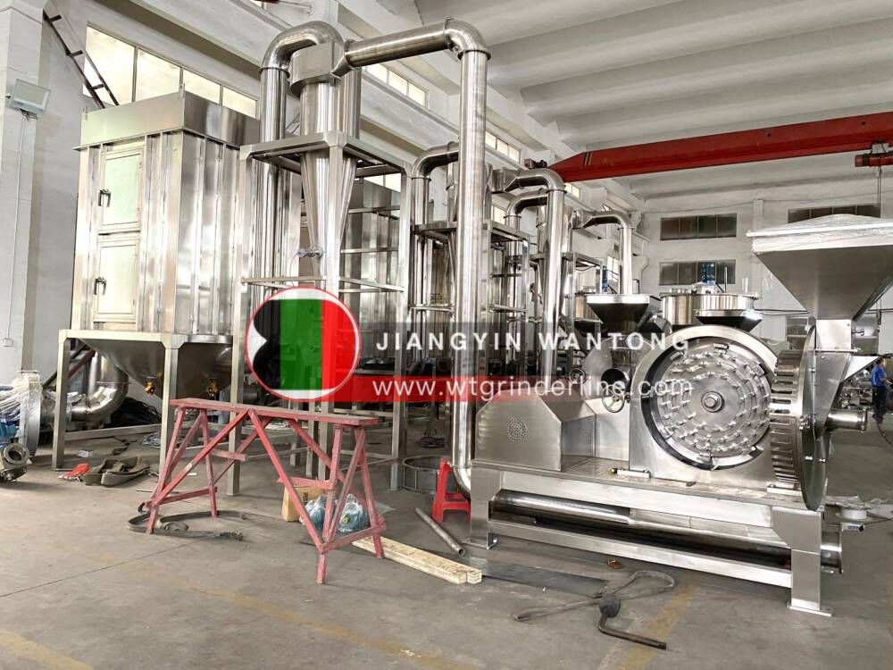 WFC Automatic Chili Chilli Spices Vegetable Garlic Powder Production Line Making Grinding Machine
