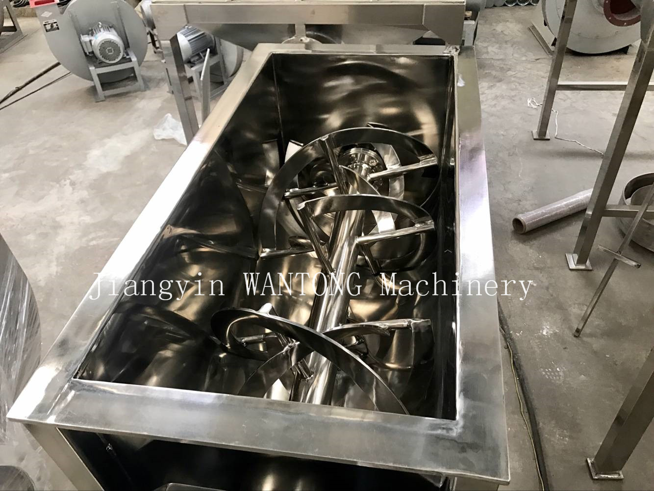 Full Stainless Steel Horizontal Ribbon Spiral Conical Mixer