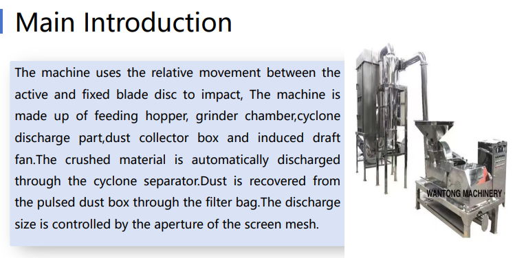 WFC icing sugar grinder machine 66