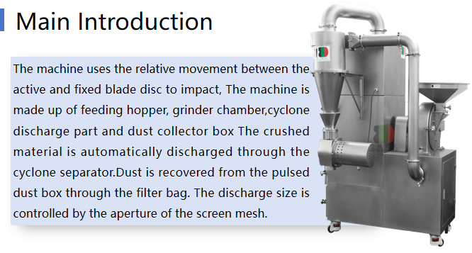 WLF coriander powder making machine 66