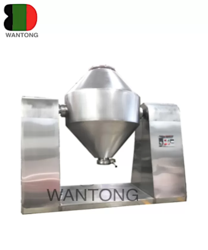 W food grade powder rotary double cone drum blender mixer