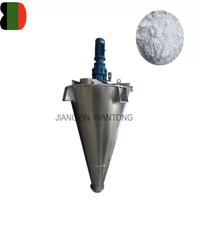 SHJ66 fertilizer powder vertical double screw nauta mixer blender