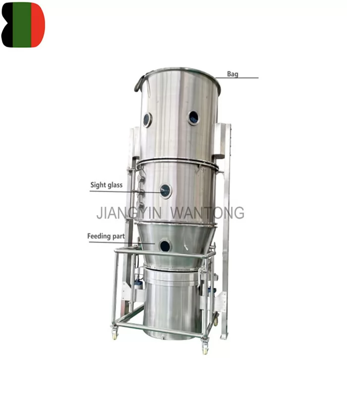 FL66 fluid bed dryer granulator cocoa granulator machine