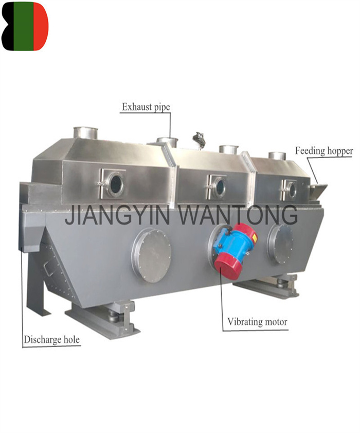 ZG66 rock salt vibrating fluid bed dryer drying machine