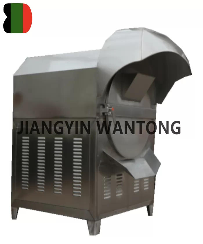 Stainless steel auto sunflower seeds roaster peanut roasting drying machine 