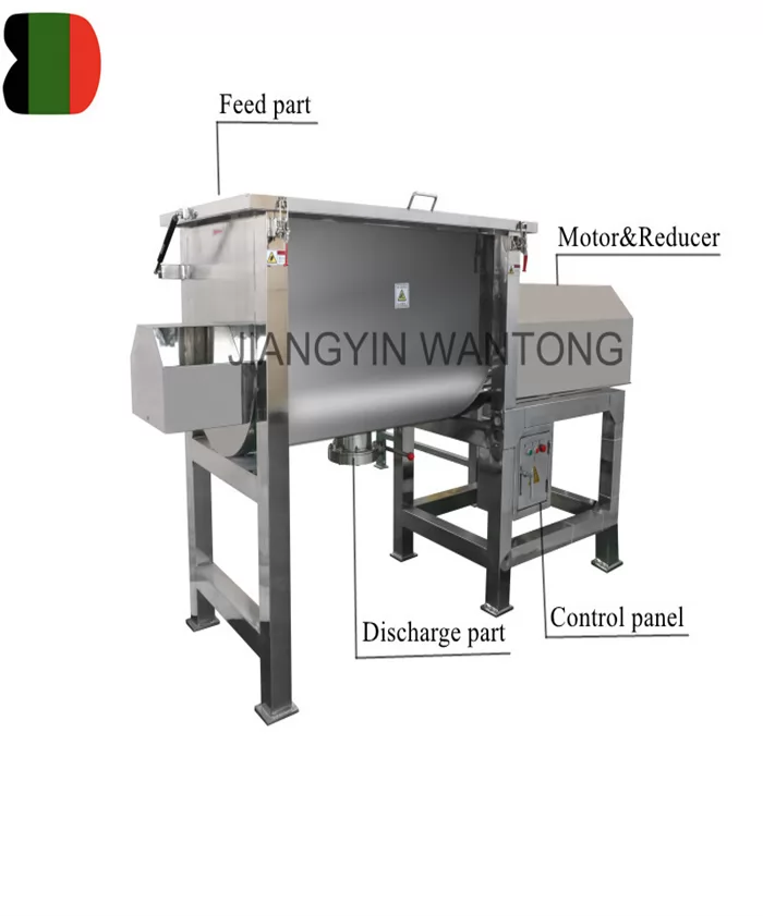 WLDH66 stainless steel double ribbon mixer dry powder blender