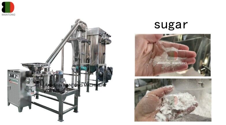 Sugar Powder Making Herb Spice Grinding Machine Running Test