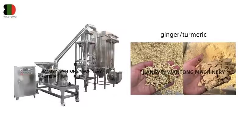 How To Use WFJ Superfine Powder Grinding Machine Grind Crush Ginger Turmeric Spice Chili Herb Rice?