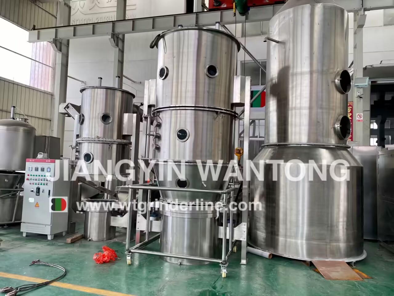 FL Dry Granules Making Fluid Bed Granulating Machine Fluidized Bed Dryer Granulator