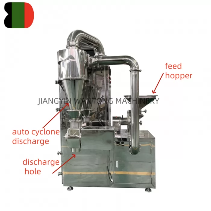 WF90 crusher for chili with auto pulse dust