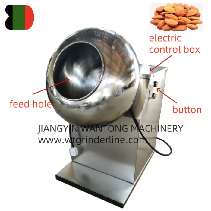 BTJ98 Sugarcoating machine for almond