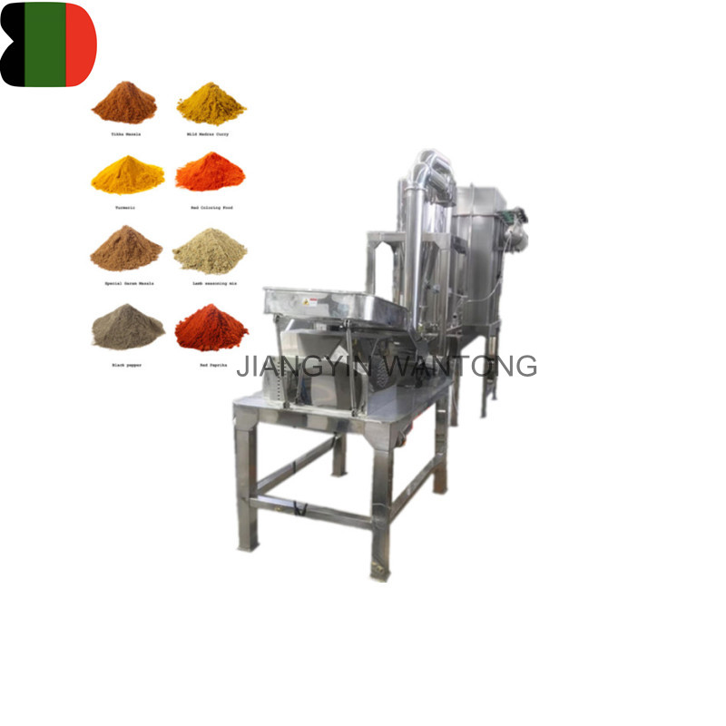 turmeric ginger powder grinding crushing hammer mill grinder machine